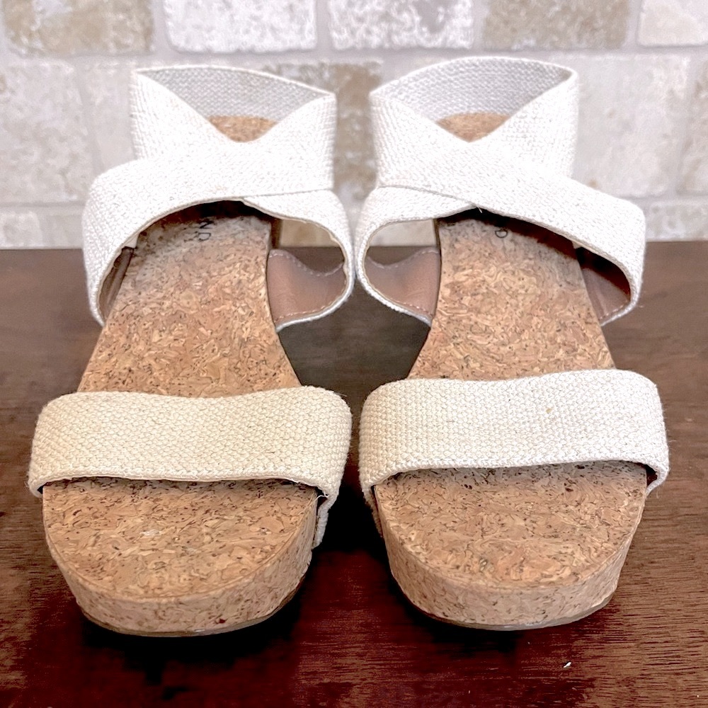 Lucky Brand Platform Tan Wedge